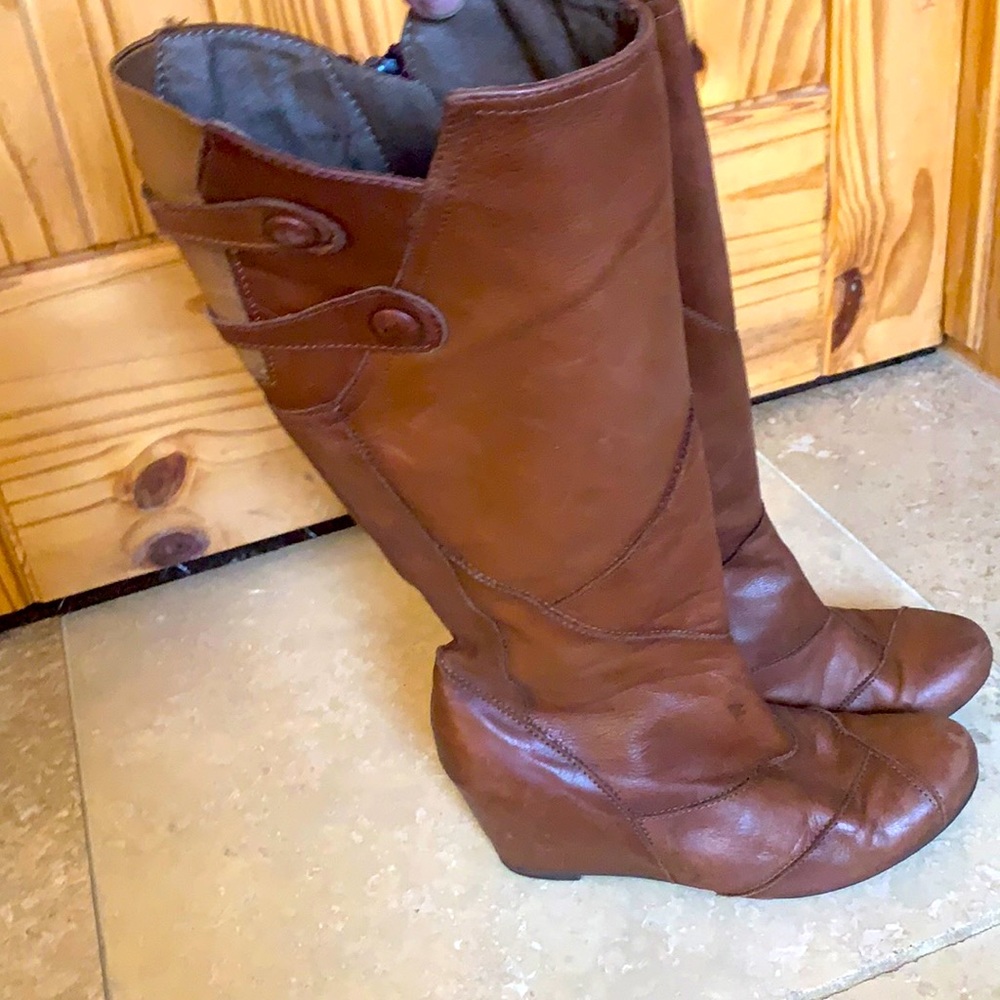 Miz mooz wedge brown boots